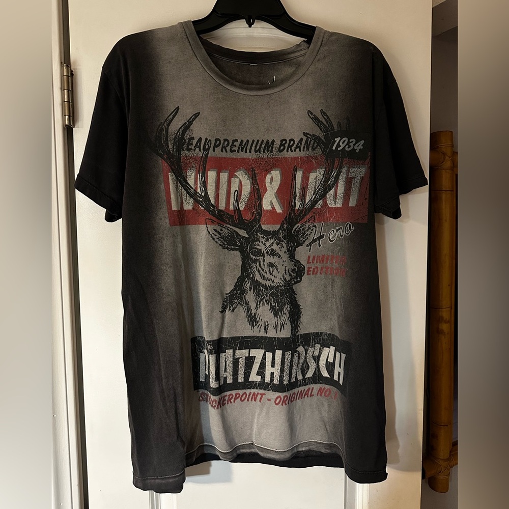 Stockerpoint Gray Graphic T-Shirt